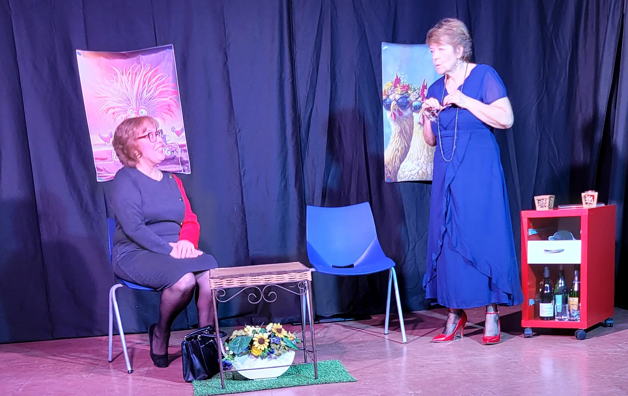 La troupe en répétition